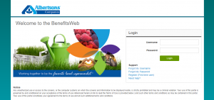 Login into the Albertsons Employee Benefits
