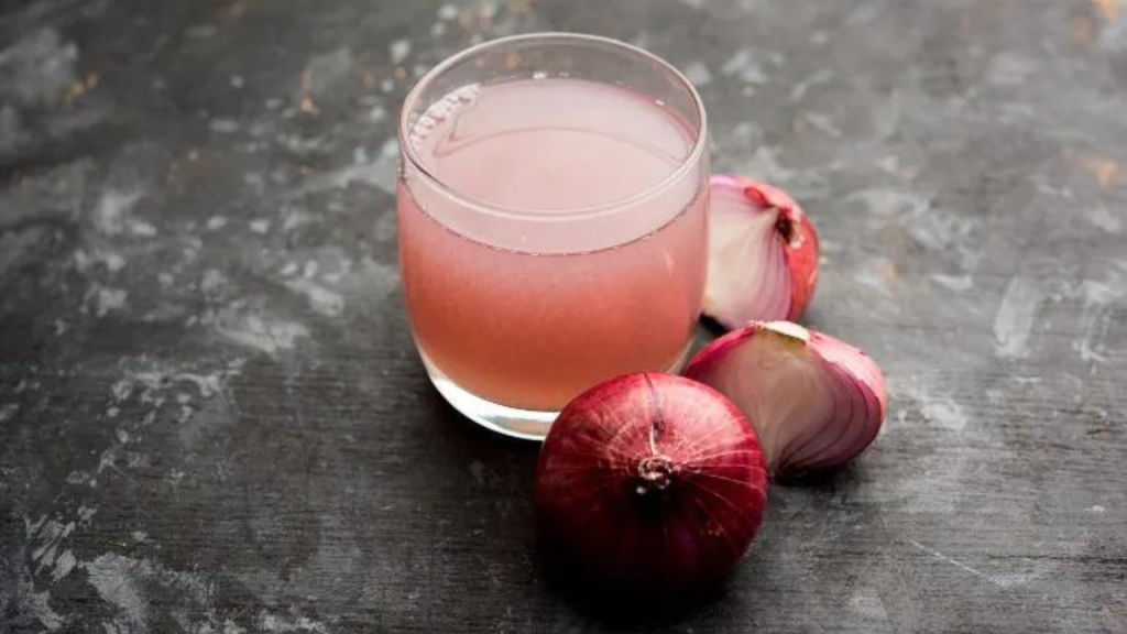 Onion juice home remedy for hair loss and thickness