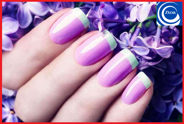 Colorful French Manicure